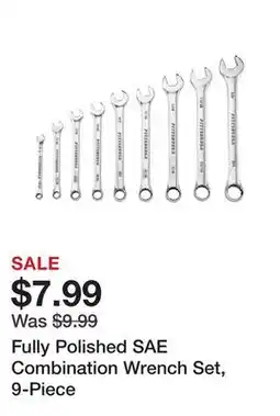 Harbor Freight Tools Fully Polished SAE Combination Wrench Set, 9-Piece offer