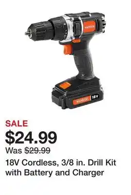 Harbor Freight Tools 18V Cordless, 3/8 in. Drill Kit with Battery and Charger offer