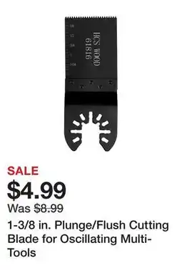 Harbor Freight Tools 1-3/8 in. Plunge/Flush Cutting Blade for Oscillating Multi-Tools offer