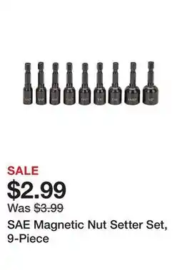 Harbor Freight Tools SAE Magnetic Nut Setter Set, 9-Piece offer