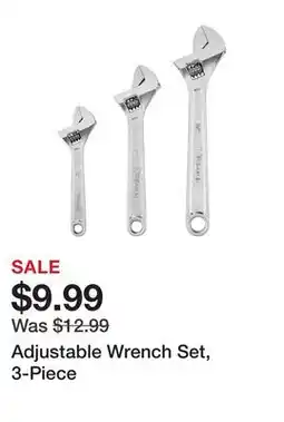 Harbor Freight Tools Adjustable Wrench Set, 3-Piece offer