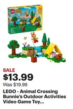 Best Buy LEGO - Animal Crossing Bunnie's Outdoor Activities Video Game Toy 77047 offer