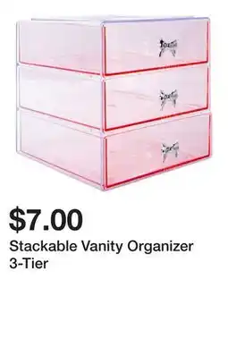 Five Below Stackable Vanity Organizer 3-Tier offer