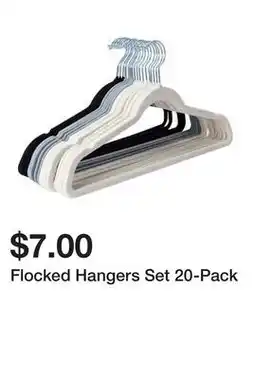 Five Below Flocked Hangers Set 20-Pack offer