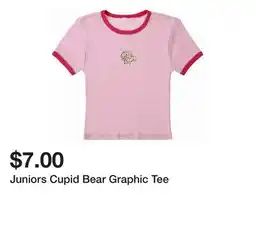 Five Below Juniors Cupid Bear Graphic Tee offer