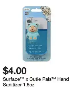 Five Below Surface x Cutie Pals Hand Sanitizer 1.5oz offer