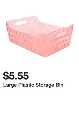 Five Below Large Plastic Storage Bin offer