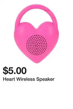 Five Below Heart Wireless Speaker offer