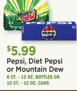 Heinen's Pepsi, Diet Pepsi or Mountain Dew offer
