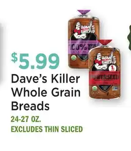 Heinen's Dave's Killer Whole Grain Breads offer