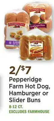 Heinen's Pepperidge Farm Hot Dog, Hamburger or Slider Buns offer