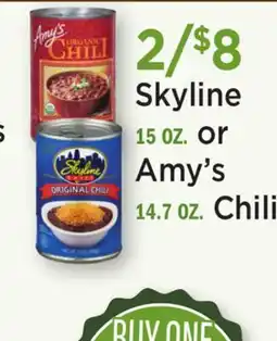 Heinen's Skyline 15 OZ. or Amy's 14.7 OZ. Chili offer