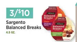 Heinen's Sargento Balanced Breaks offer