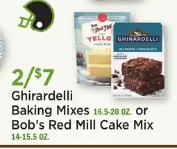 Heinen's Ghirardelli Baking Mixes 16.5-20 OZ. or Bob's Red Mill Cake Mix 14-15.5 OZ offer