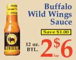 Market Basket Buffalo Wild Wings Sauce offer
