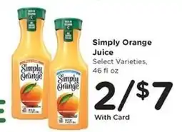 Kroger Simply Orange Juice offer