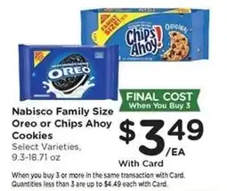 Kroger Nabisco Family Size Oreo or Chips Ahoy! Cookies offer