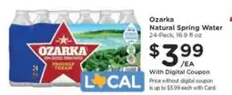 Kroger Ozarka Natural Spring Water offer