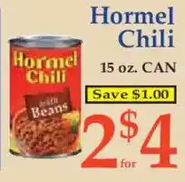 Market Basket Hormel Chili offer