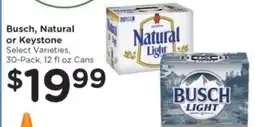 Kroger Busch, Natural or Keystone offer