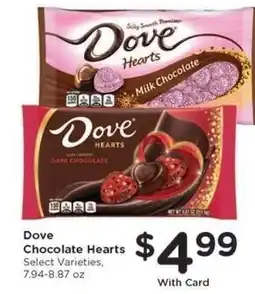 Kroger Dove Chocolate Hearts offer