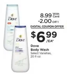 Kroger Dove Body Wash offer