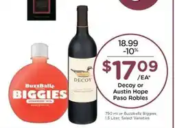 Kroger Decoy or Austin Hope Paso Robles offer