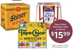 Kroger Topo Chico, Michelob Ultra or Shiner offer