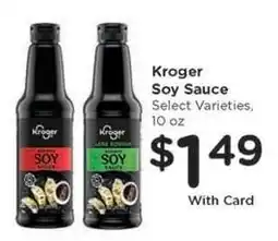 Kroger Kroger Soy Sauce offer