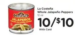 Kroger La Costeña Whole Jalapeño Peppers offer