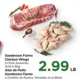 Food 4 Less Sanderson Farms Chicken Wings or Pork Spareribs offer