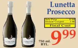 Market Basket Lunetta Prosecco offer