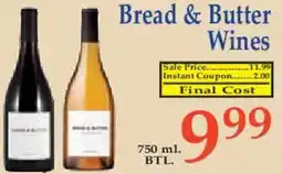 Market Basket Bread & Butter Wines offer