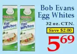 Market Basket Bob Evans Egg Whites offer