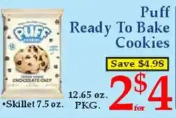 Market Basket Puff Ready To Bake Cookies offer