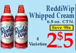 Market Basket ReddiWip Whipped Cream offer