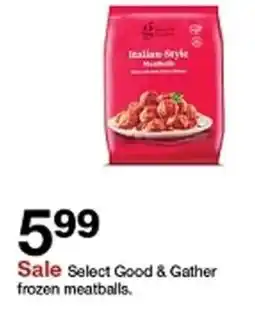 Target Good and Gather frozen meatballs offer