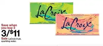 Target LaCroix sparkling water offer