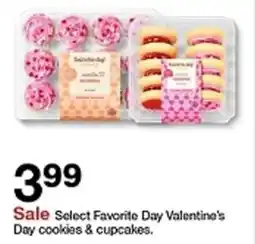 Target Favorite Day Valentine's Day cookies and cupcakes offer