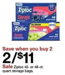 Target Ziploc Storage offer