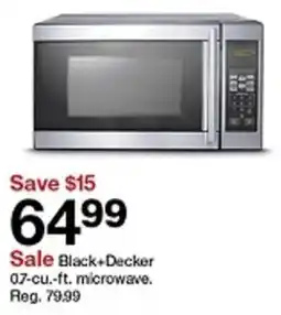 Target Black+Decker microwave offer