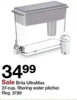 Target Brita UltraMax filtering water pitcher offer
