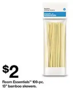Target Room Essentials 13" bamboo skewers offer