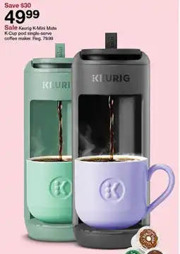 Target Sale Keurig K-Mini Mate K-Cup pod single-serve coffee maker offer