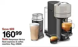 Target Nespresso Vertuo Next espresso and coffee machine offer