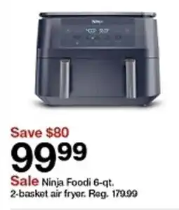 Target Ninja Foodi 2-basket air fryer offer