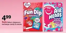 Target Select classroom exchange candy & snacks offer