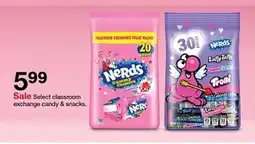 Target Sale Select classroom exchange candy & snacks offer