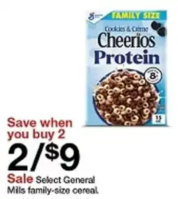 Target General Mils family-size cereal offer