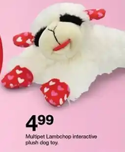 Target Multipet Lambchop interactive plush dog toy offer